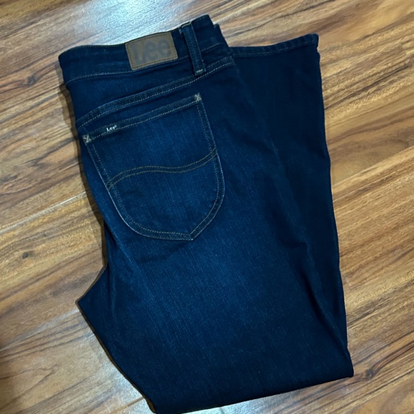 Riders by Lee Dark Blue Boot Cut Jeans - Picture 3 of 4